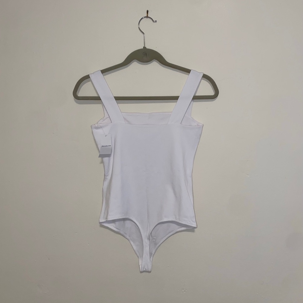 Cotton Seamless Fabric Squareneck Bodysuit NWT - Picture 7 of 8